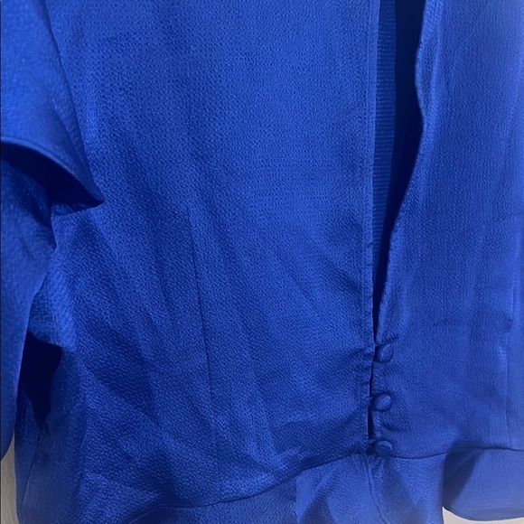 ASOS Blue Cropped Blouse, Size 16 - Picture 5 of 9